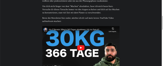 30kg in 366 tagen